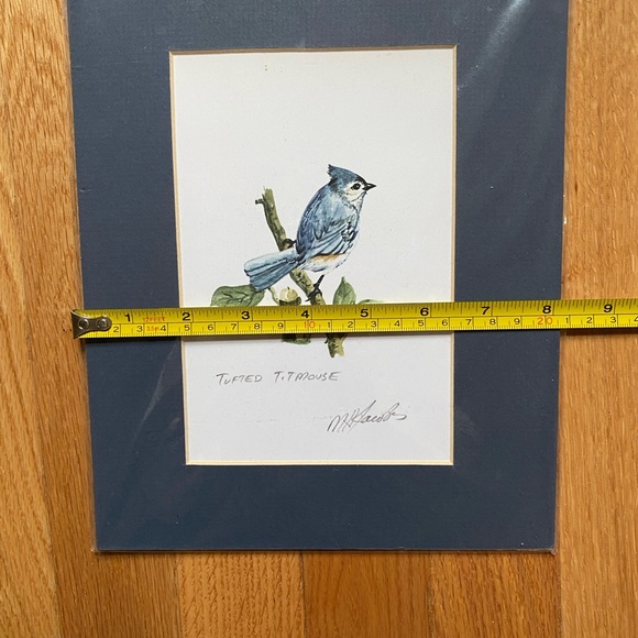 Tufted Titmouse watercolor print - Picture 2 of 5